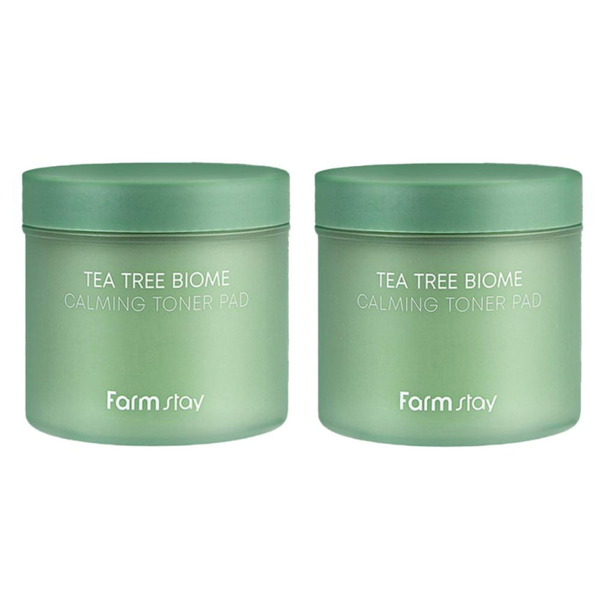 FARM STAY Tea Tree Biome Calming Toner Pad 140ml (3 Options)