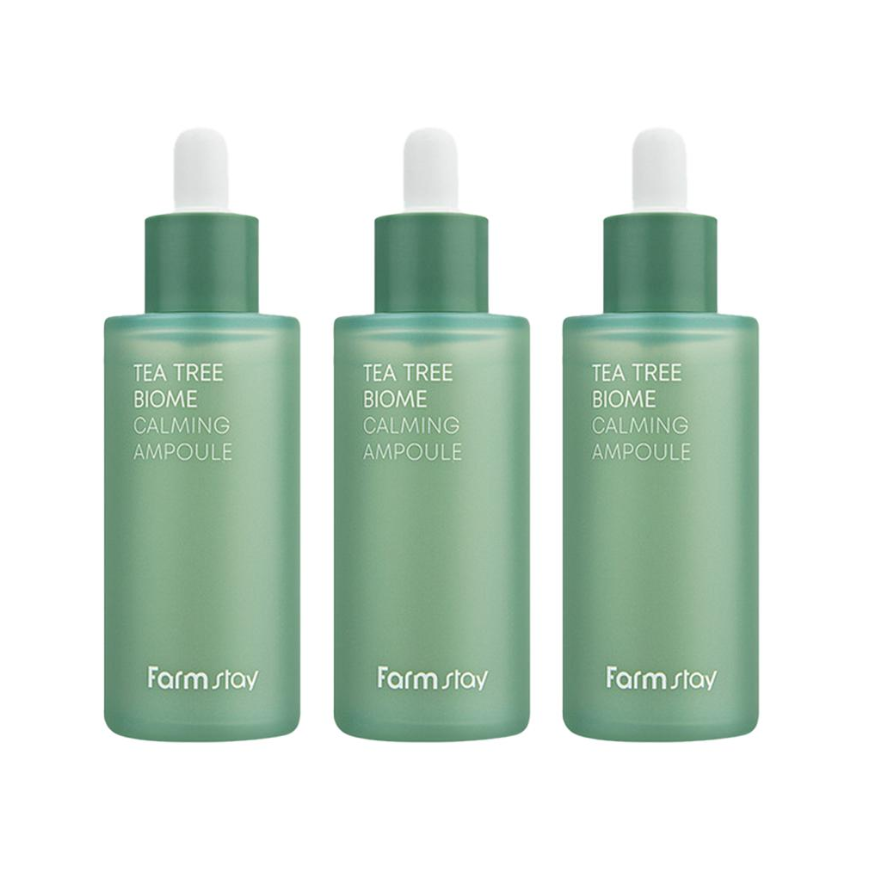 FARM STAY Tea Tree Biome Calming Ampoule 50ml (3 Options)