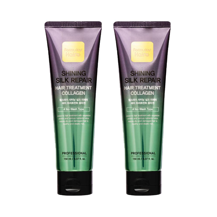 FARM STAY Shining Silk Repair Hair Treatment Collagen 150ml (3 Options)