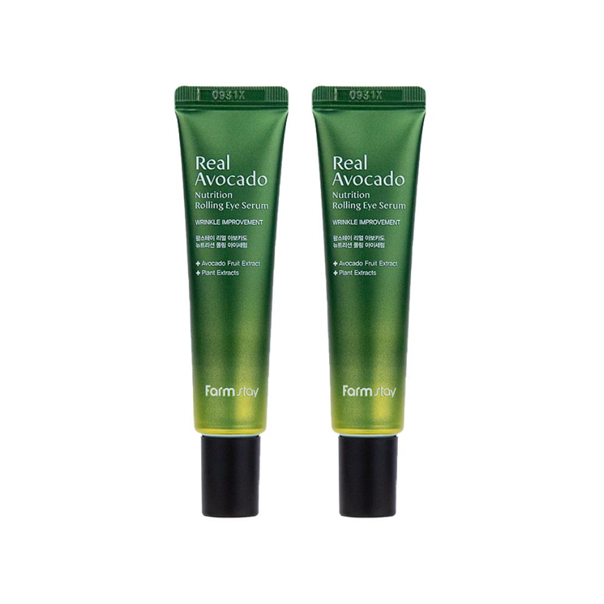FARM STAY Real Avocado Nutrition Rolling Eye Serum 25ml (3 Options)