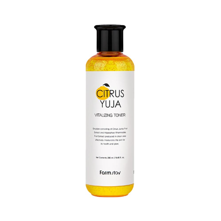 FARM STAY Citrus Yuzu Vitalizing Toner, Emulsion 280ml (3 Options)