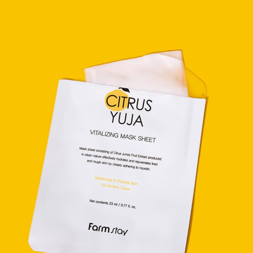 FARM STAY Citrus Yuja Vitalizing Mask 23ml (3 Options)