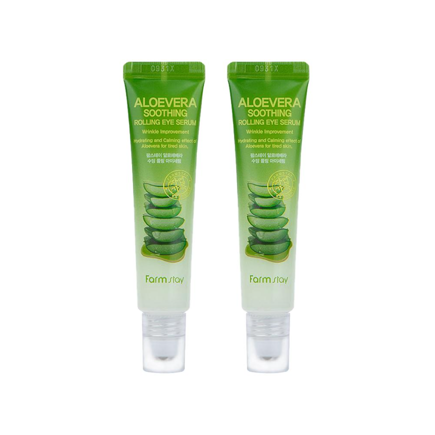 FARM STAY Aloe Vera Soothing Rolling Eye Serum 25ml (3 Options)