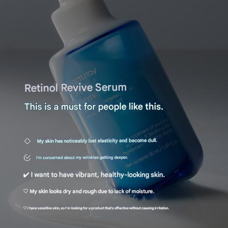 FARM STAY Retinol Revive Serum (3 Options)