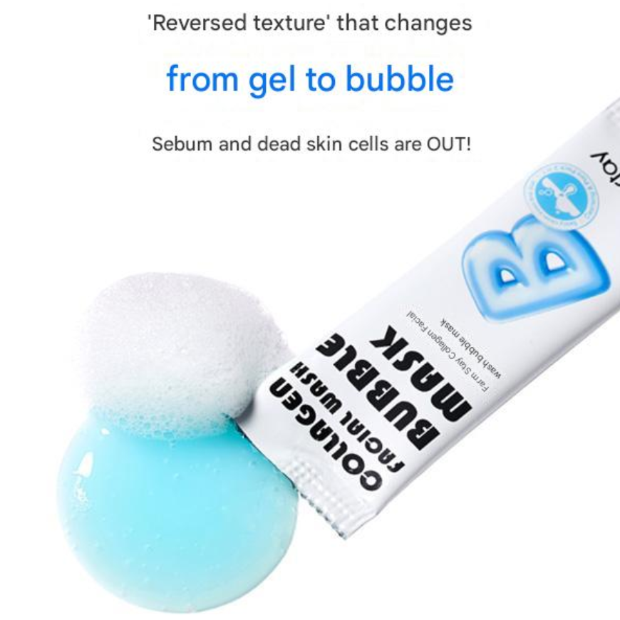 FARM STAY Collagen or Cica Facial Wash Bubble Mask (7 Options)