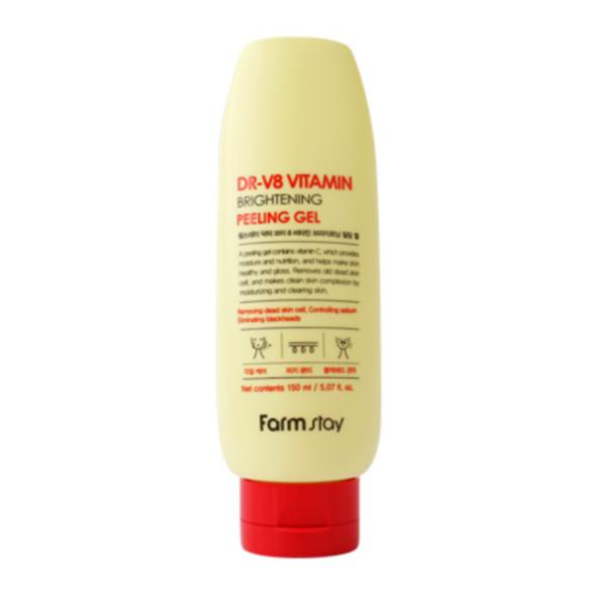 FARM STAY Dr. V8 Vitamin Brightening Peeling Gel (150ml / 5.07 fl.oz.) (3 Options)