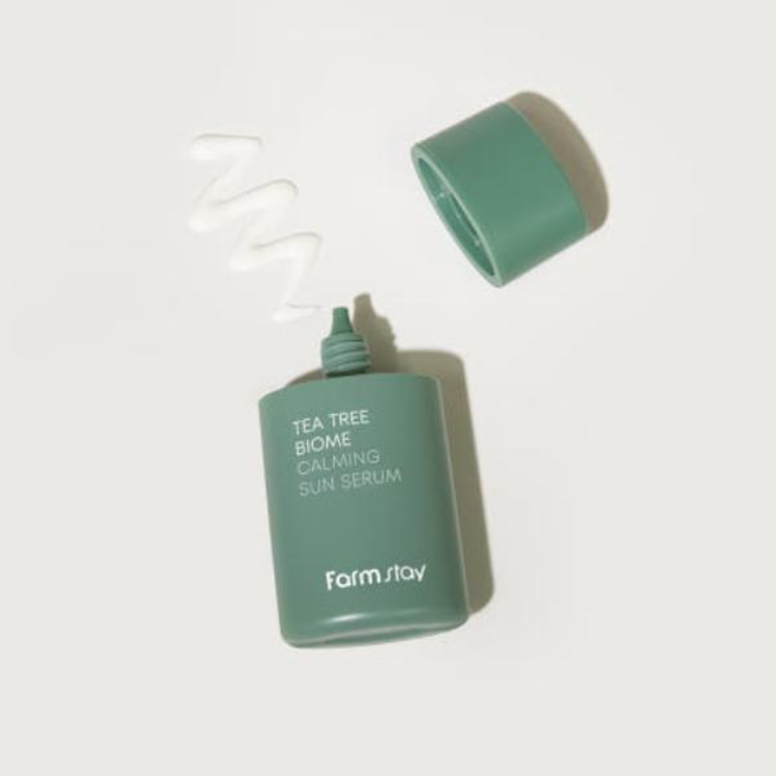 Farmstay Tea Tree Biome Calming Sun Serum (50ml  1.69 fl.oz.) (3 Options)