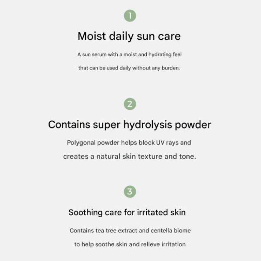 Farmstay Tea Tree Biome Calming Sun Serum (50ml  1.69 fl.oz.) (3 Options)
