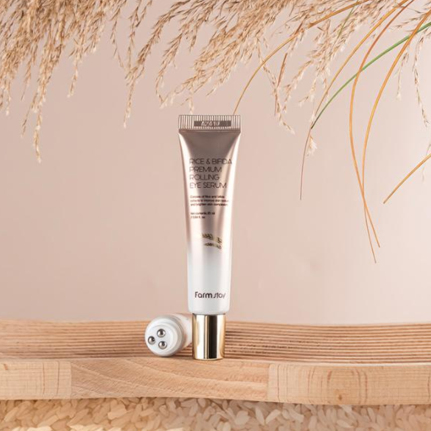Farmstay Rice & Bifida Premium Rolling Eye Serum (25ml  0.85 fl.oz.) (3 Options)