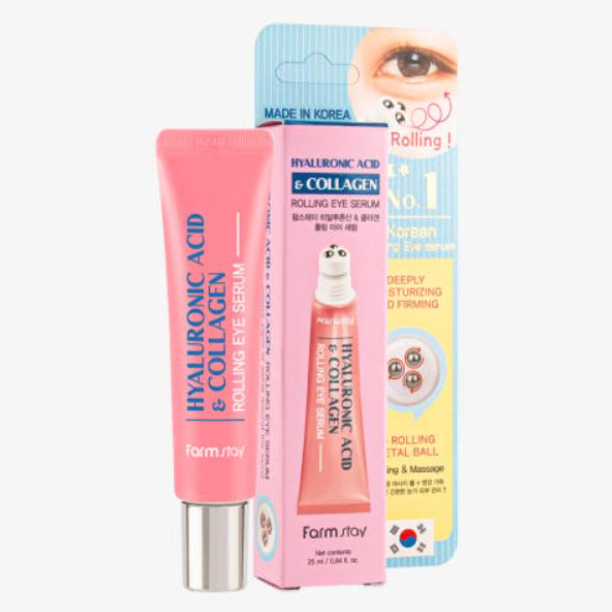 FarmStay Collagen Rolling Eye Serum 25ml  0.85 fl.oz. (10 Options)