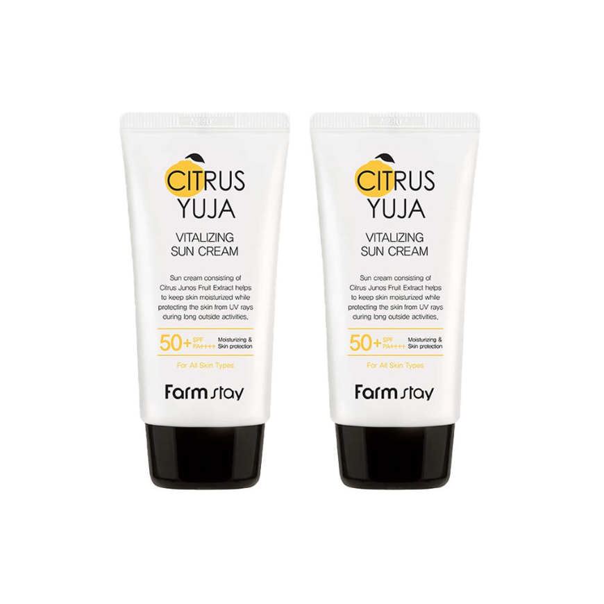 FARM STAY Citrus Yuja Vitalizing Sun Cream 70g (3 Options)