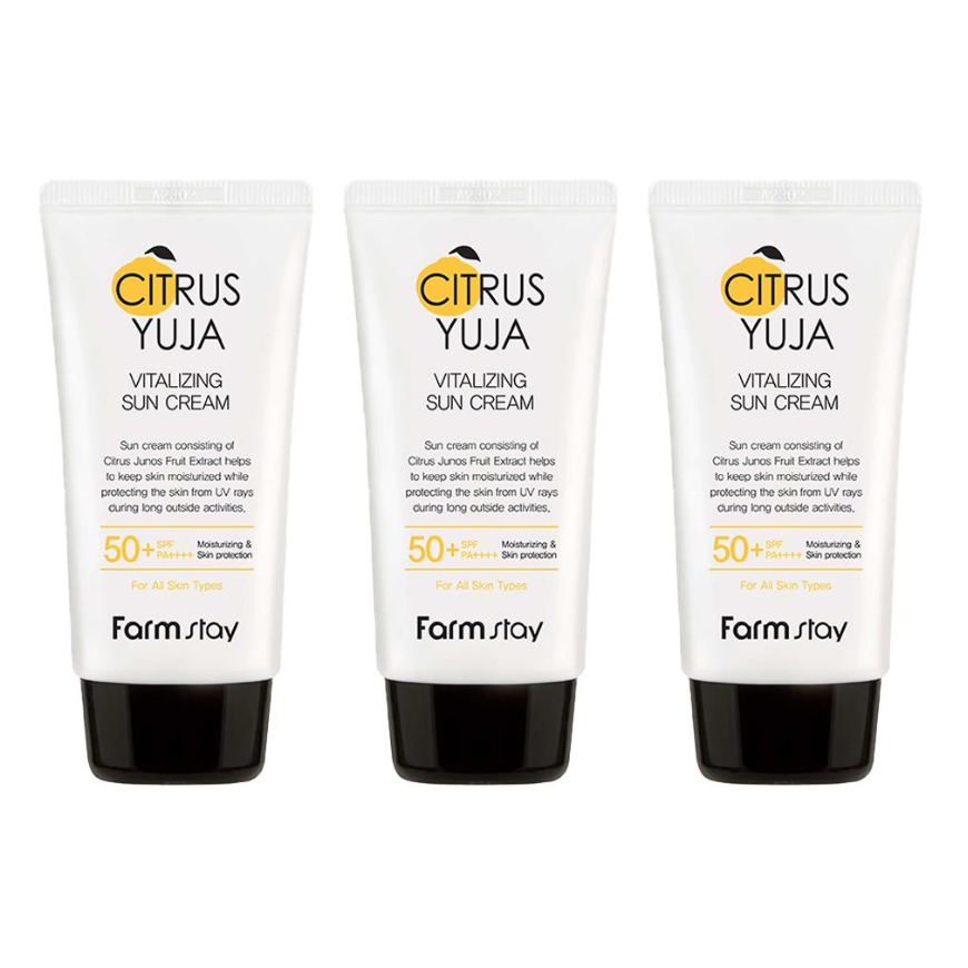 FARM STAY Citrus Yuja Vitalizing Sun Cream 70g (3 Options)
