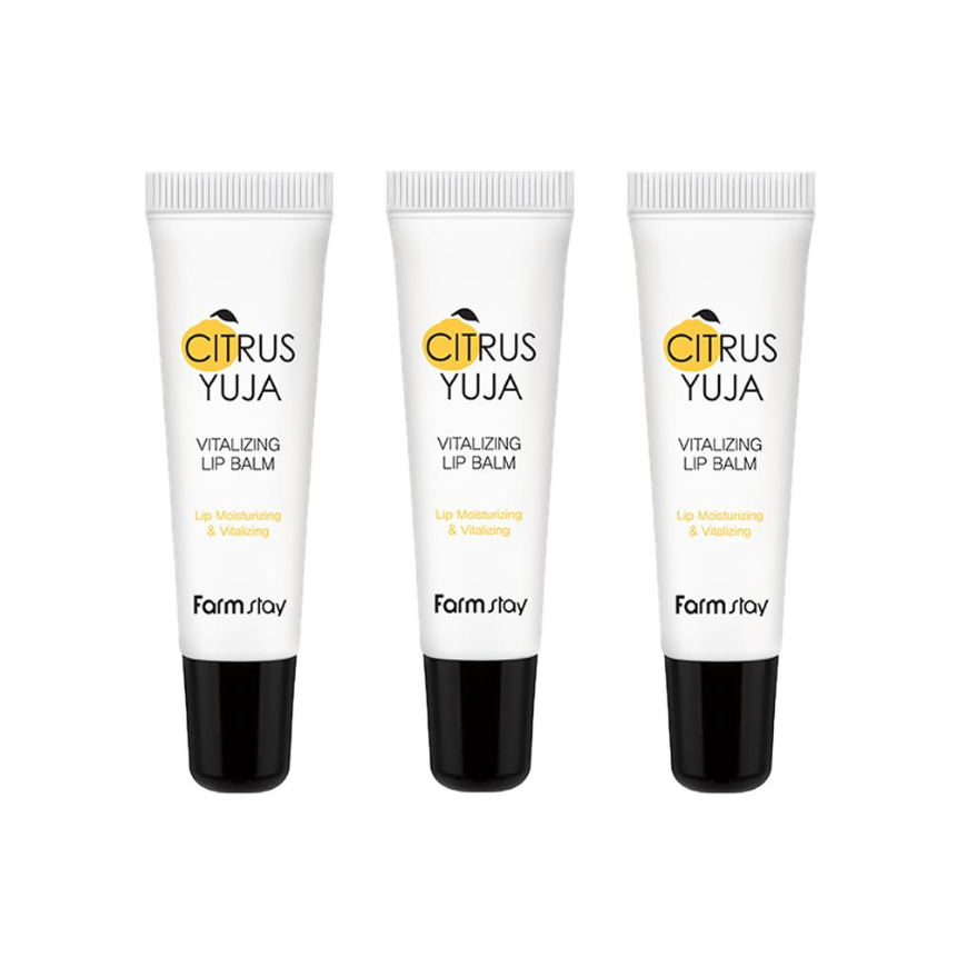FARM STAY Citrus Yuja Vitalizing Lip Balm 10g (3 Options)
