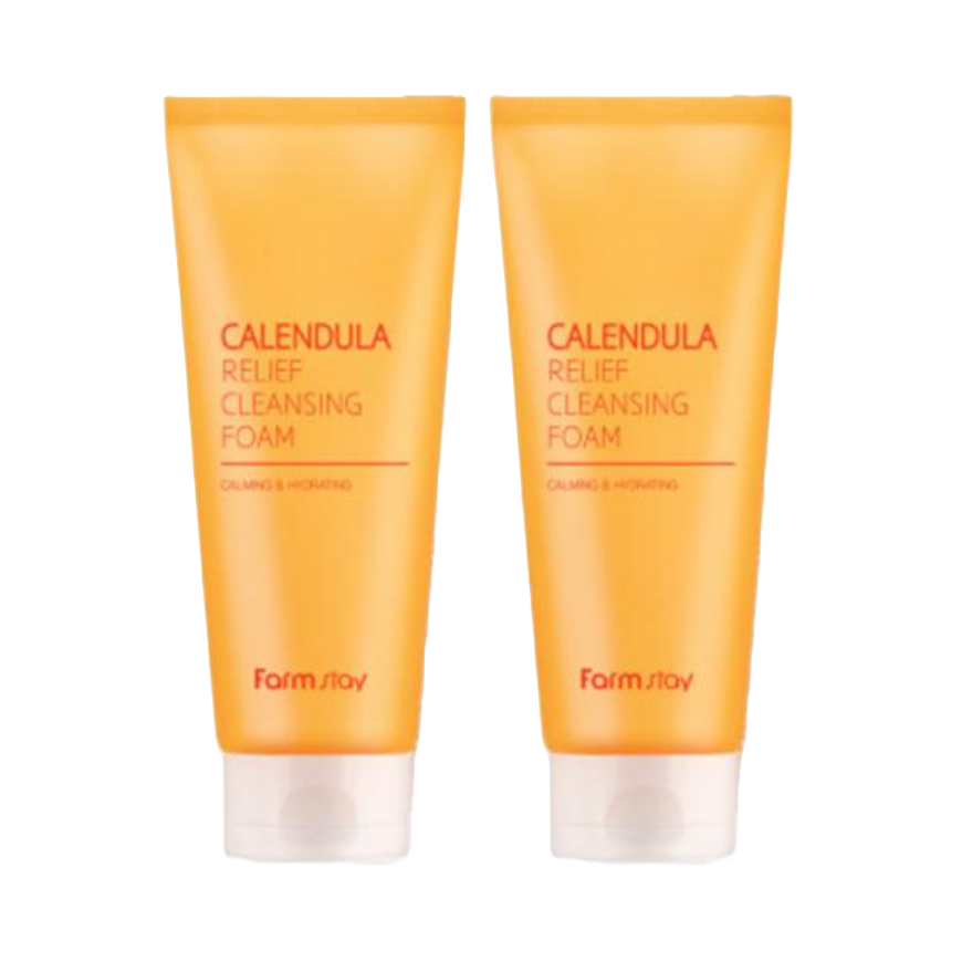 FARM STAY Calendula Relief Cleansing Foam 180ml (3 Options)