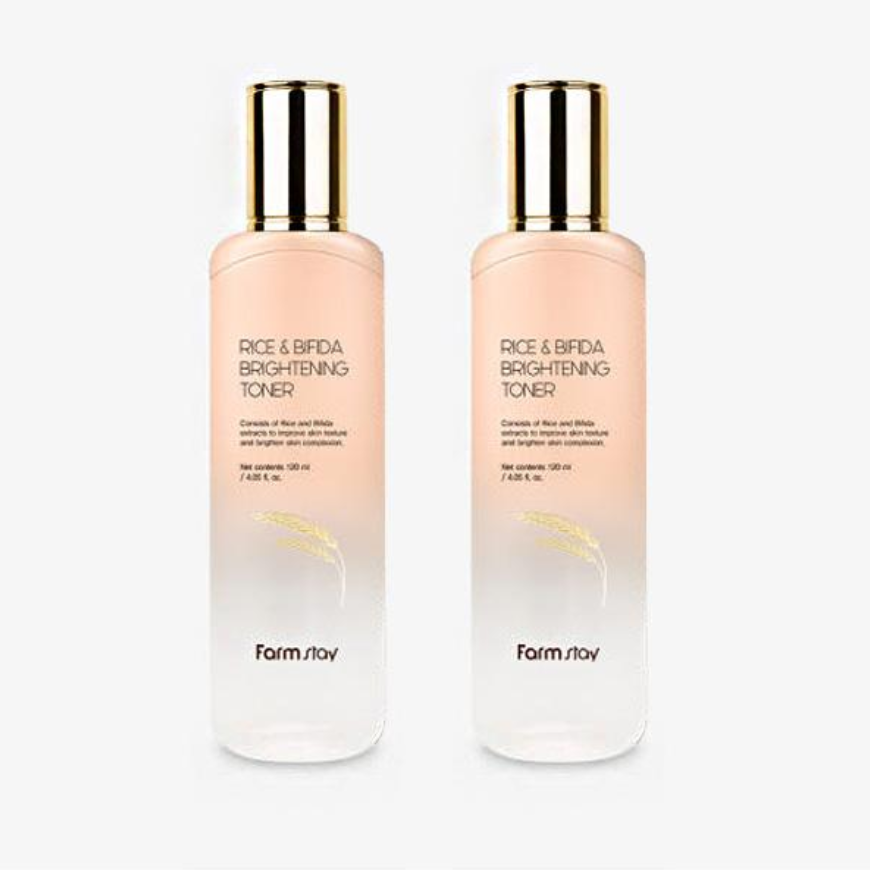 FARM STAY Rice & Bifida Brightening Toner (3 Options)