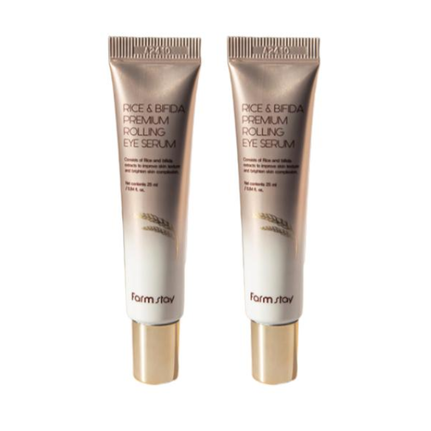 Farmstay Rice & Bifida Premium Rolling Eye Serum (25ml  0.85 fl.oz.) (3 Options)