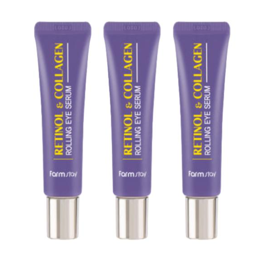 FarmStay Collagen Rolling Eye Serum 25ml  0.85 fl.oz. (10 Options)