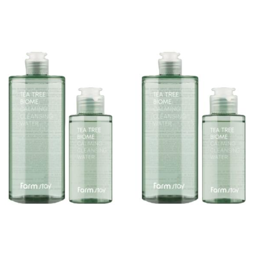 FarmStay Tea Tree Biome Calming Cleansing Water Special Set (400ml + 100ml / 13.52 Fl.oz. + 3.38 Fl.oz.) (3 Options)