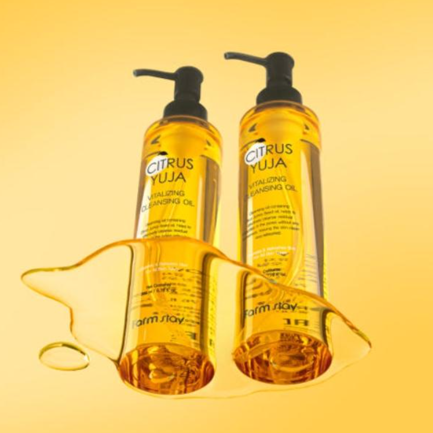 FarmStay Citrus Yuja Vitalizing Cleansing Oil (200ml  6.76 fl.oz.) (3 Options)