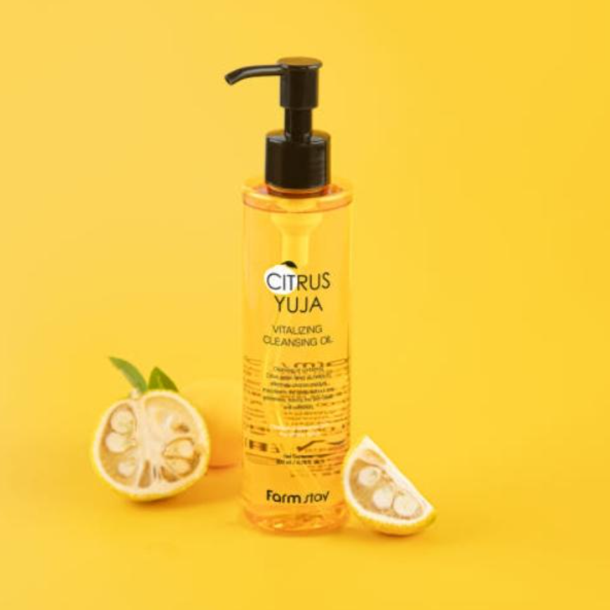 FarmStay Citrus Yuja Vitalizing Cleansing Oil (200ml  6.76 fl.oz.) (3 Options)