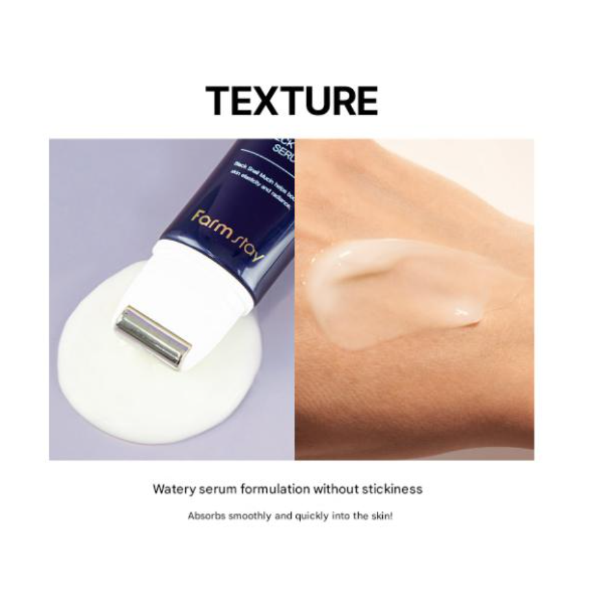 FarmStay Black Snail & Peptide 9 Facial & Neck Roller Serum (100ml) (3 Options)