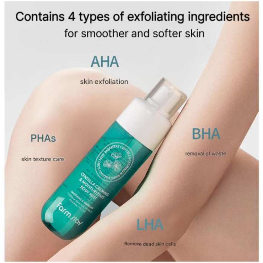 FarmStay Centella Calming & Moisturizing Body Mist (150ml ) (3 Options)