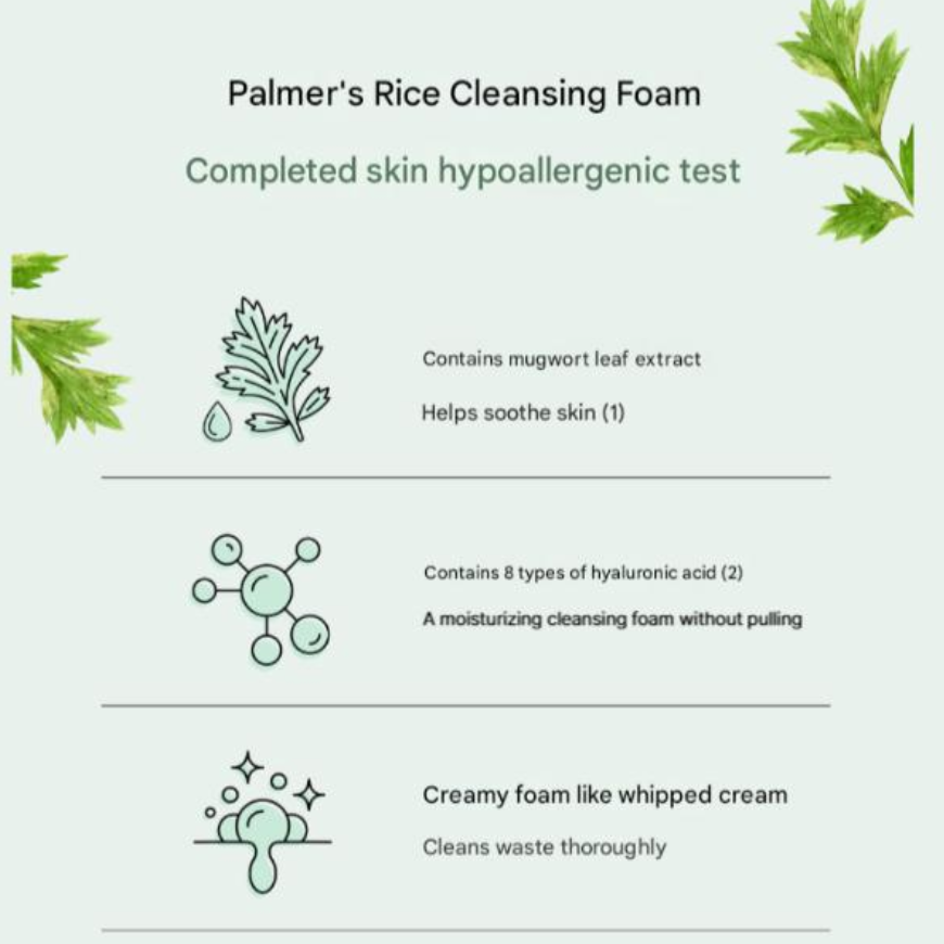 FarmStay Farmer’s Mugwort Cleansing Foam (180ml ) (3 Options)