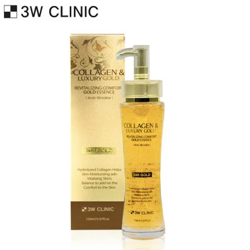 3W CLINIC Collagen & Luxury Gold Revitalizing Comfort Gold Essence 150ml (3 Options)