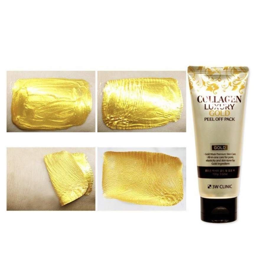 3W CLINIC Collagen Luxury Gold Peel Off Pack 100g (3 Options)