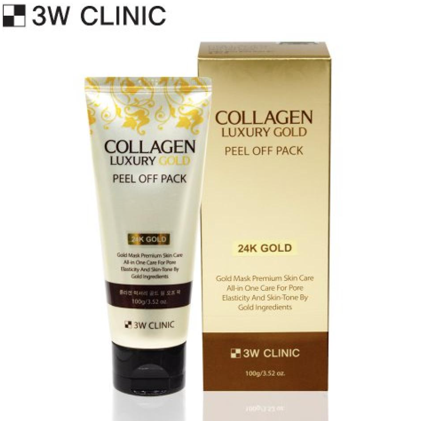 3W CLINIC Collagen Luxury Gold Peel Off Pack 100g (3 Options)