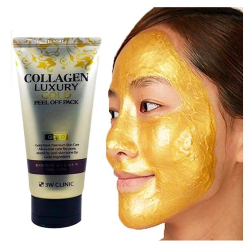 3W CLINIC Collagen Luxury Gold Peel Off Pack 100g (3 Options)