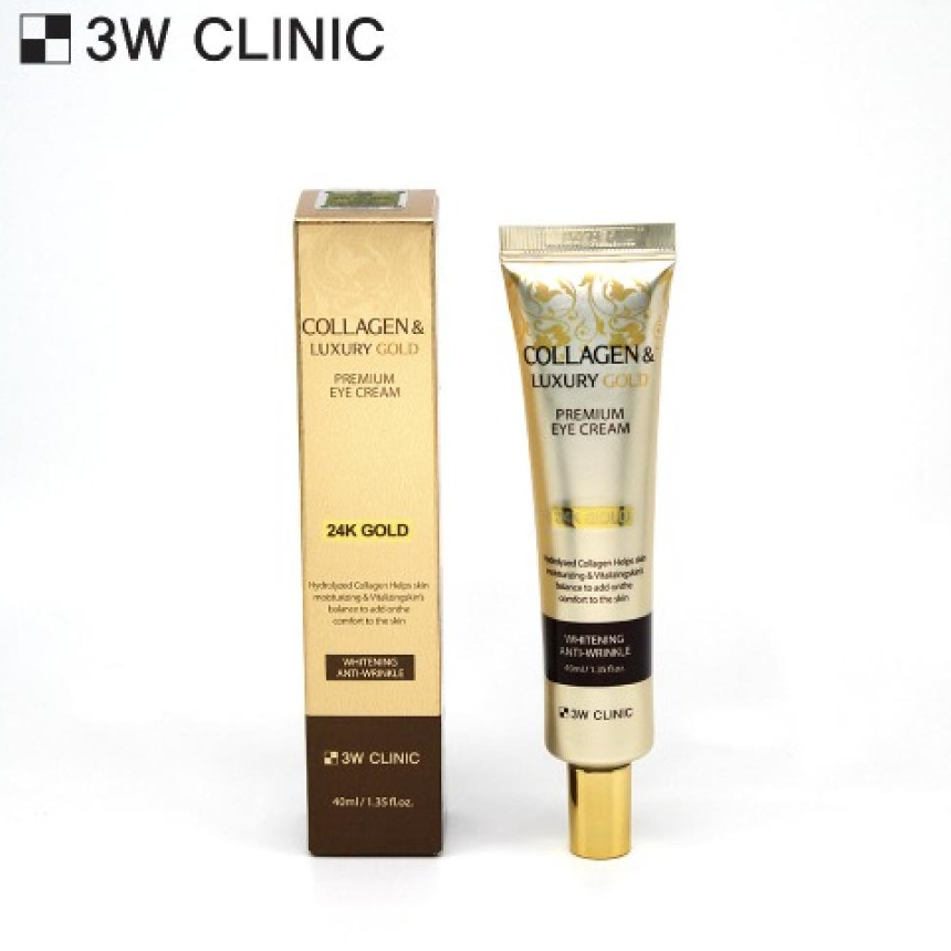 3W CLINIC Collagen Luxury Gold Eye Cream 40ml (3 Options)