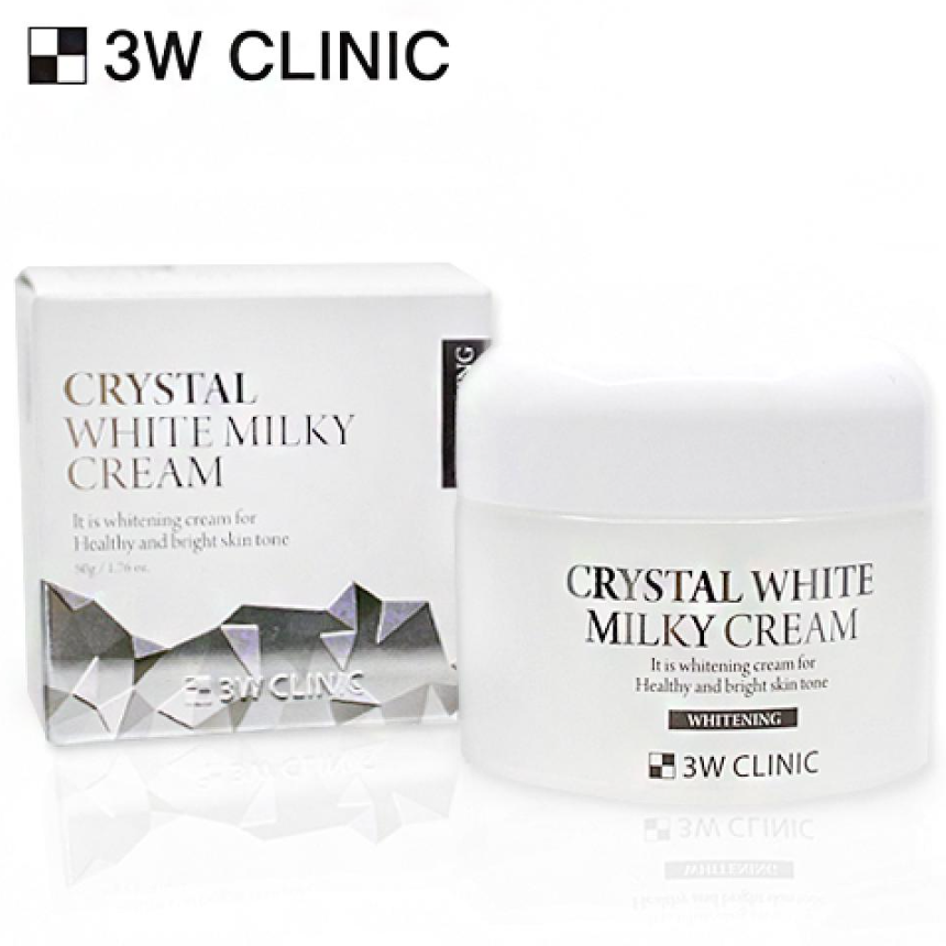 3W CLINIC Crystal White Milky Cream 50g (3 Type)