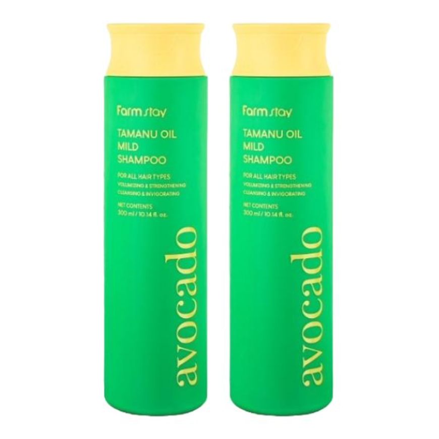FARM STAY Tamanu Oil Mild Shampoo – Avocado (300ml  10.14 fl.oz.) , Hibiscus (300ml  10.14 fl.oz.) (7 Options)