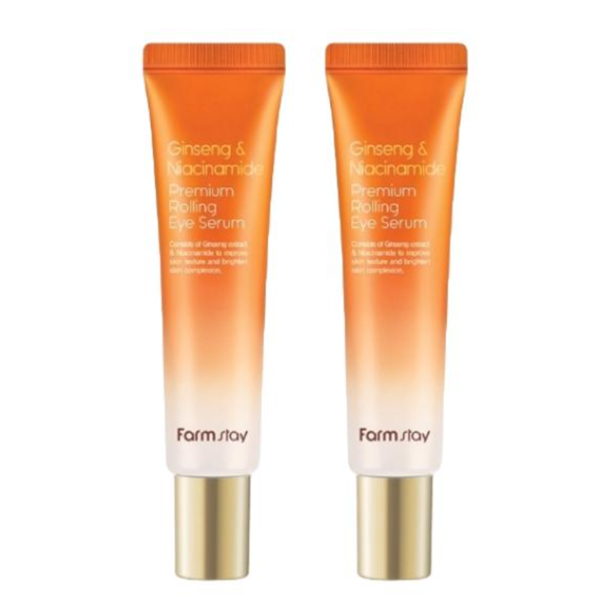 FarmStay Ginseng & Niacinamide Premium Rolling Eye Serum (25ml  0.85 fl.oz.) (3 Options)