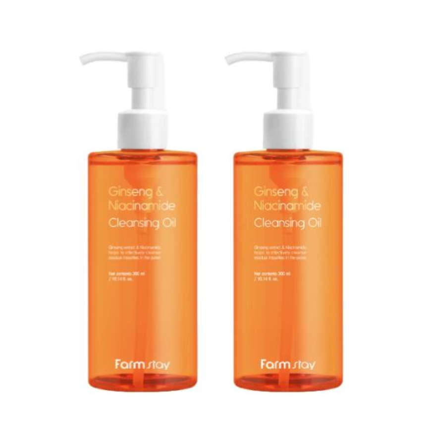 FarmStay Ginseng & Niacinamide Cleansing Oil (300ml  10.14 fl.oz.), Deep Cleansing Foam (180ml  6.08 fl.oz.) (7 Options)