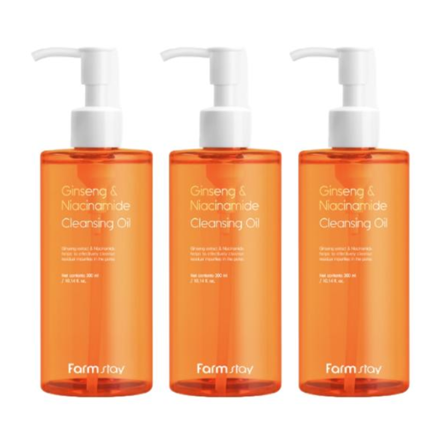 FarmStay Ginseng & Niacinamide Cleansing Oil (300ml  10.14 fl.oz.), Deep Cleansing Foam (180ml  6.08 fl.oz.) (7 Options)
