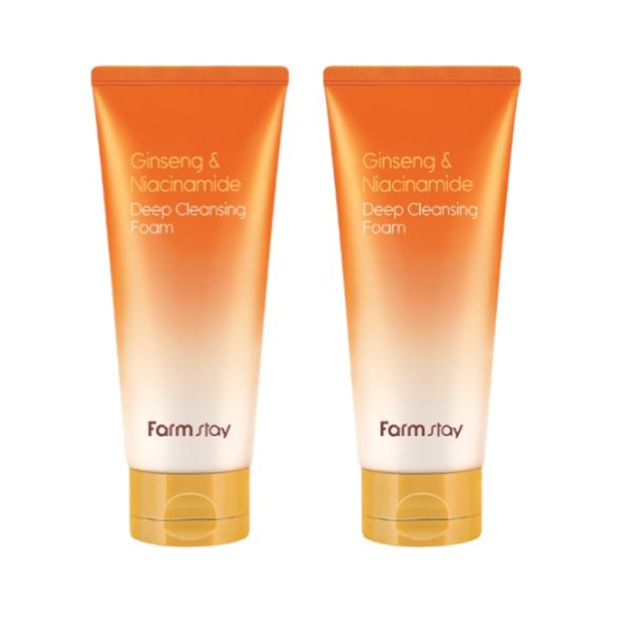 FarmStay Ginseng & Niacinamide Cleansing Oil (300ml  10.14 fl.oz.), Deep Cleansing Foam (180ml  6.08 fl.oz.) (7 Options)