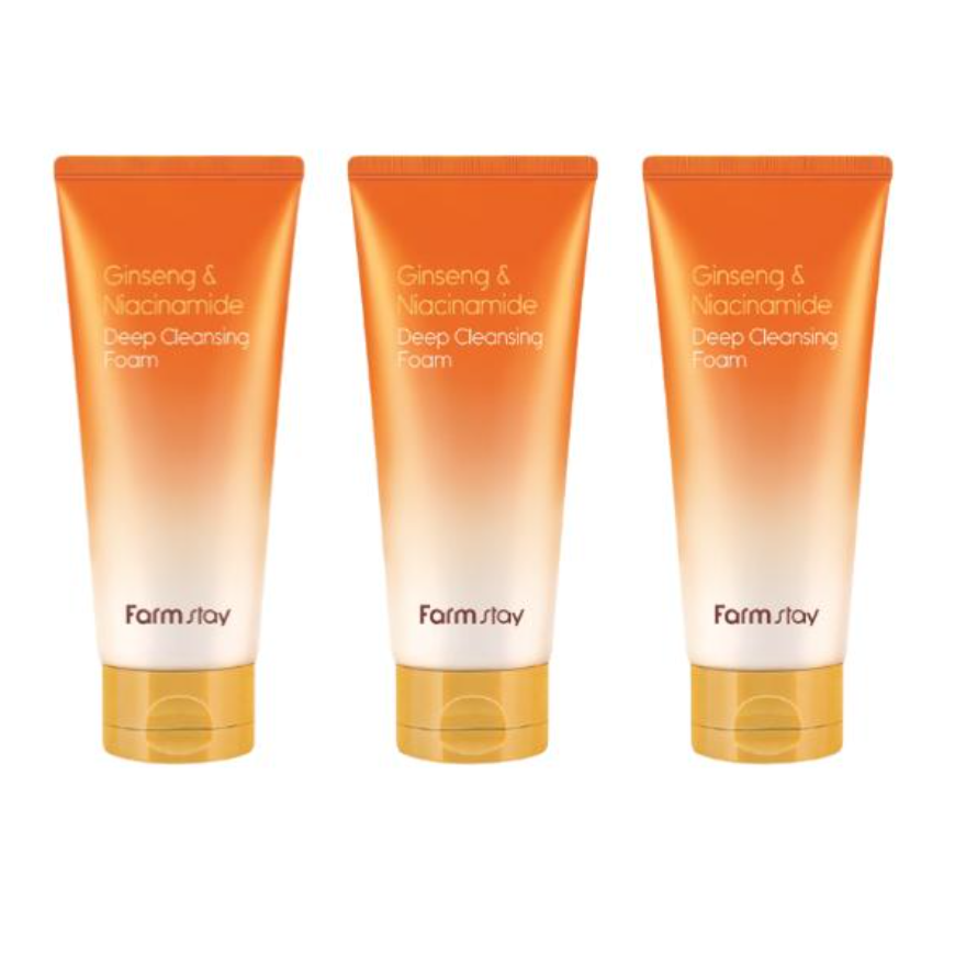 FarmStay Ginseng & Niacinamide Cleansing Oil (300ml  10.14 fl.oz.), Deep Cleansing Foam (180ml  6.08 fl.oz.) (7 Options)
