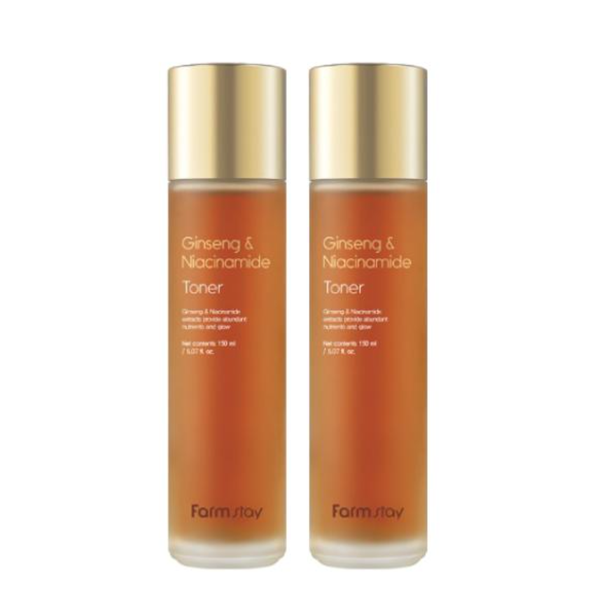FarmStay Ginseng & Niacinamide Toner 150ml , Serum 35ml , Emulsion120ml , Cream 55ml (15 Options)