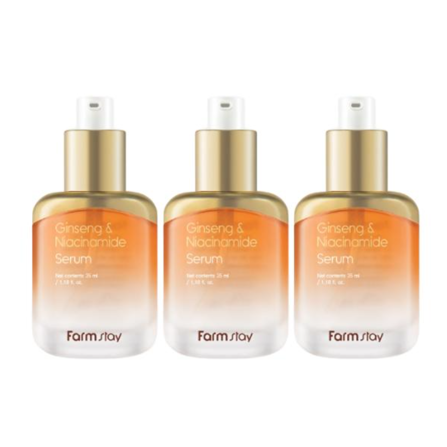 FarmStay Ginseng & Niacinamide Toner 150ml , Serum 35ml , Emulsion120ml , Cream 55ml (15 Options)
