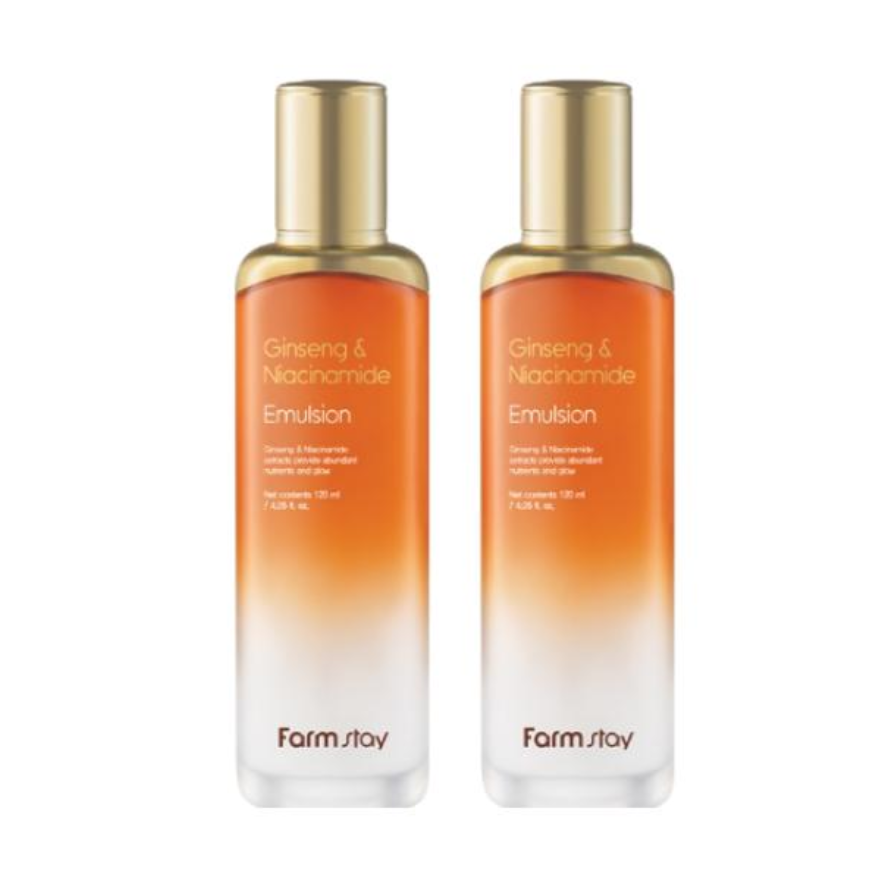 FarmStay Ginseng & Niacinamide Toner 150ml , Serum 35ml , Emulsion120ml , Cream 55ml (15 Options)