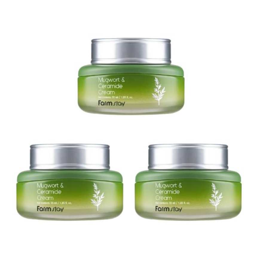 FarmStay Mugwort & Ceramide Toner 150ml, Emulsion 120ml, Serum 35ml, Cream 55ml (15 Options)