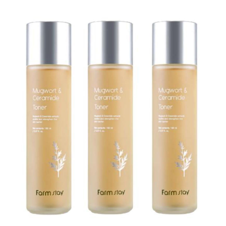 FarmStay Mugwort & Ceramide Toner 150ml, Emulsion 120ml, Serum 35ml, Cream 55ml (15 Options)