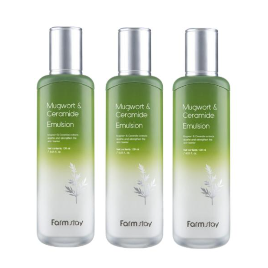FarmStay Mugwort & Ceramide Toner 150ml, Emulsion 120ml, Serum 35ml, Cream 55ml (15 Options)