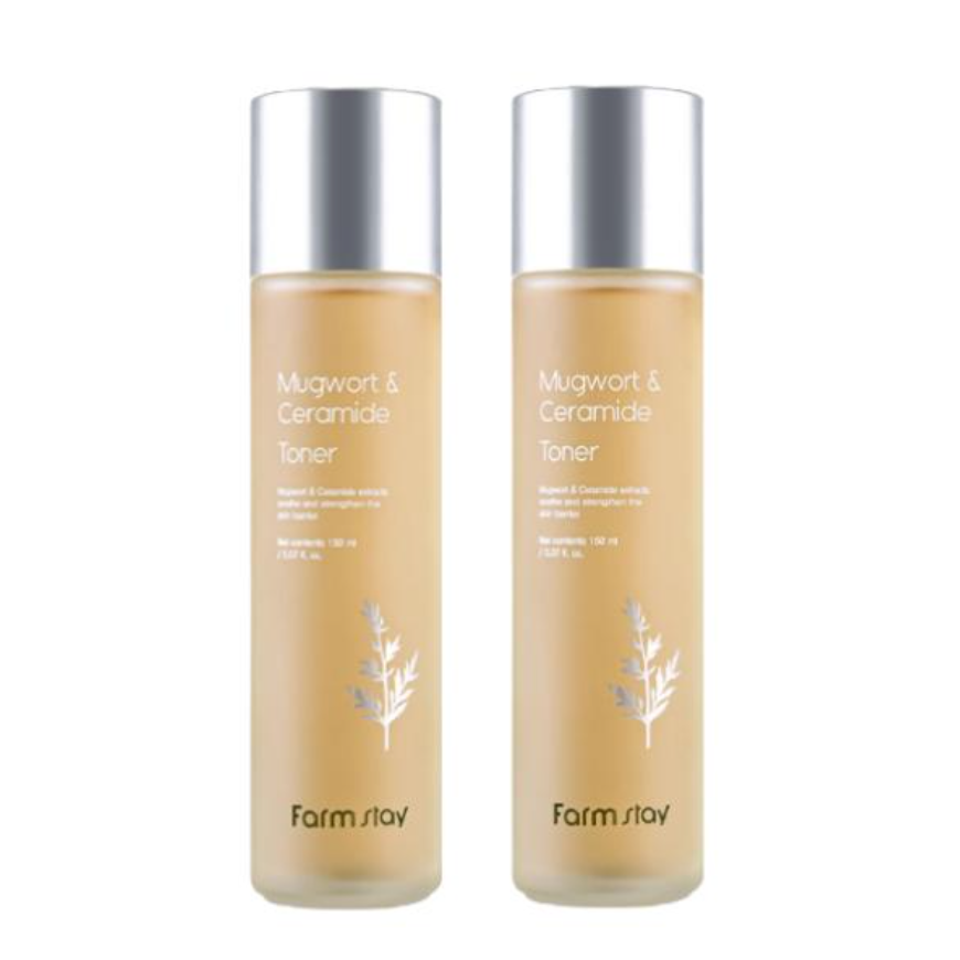 FarmStay Mugwort & Ceramide Toner 150ml, Emulsion 120ml, Serum 35ml, Cream 55ml (15 Options)