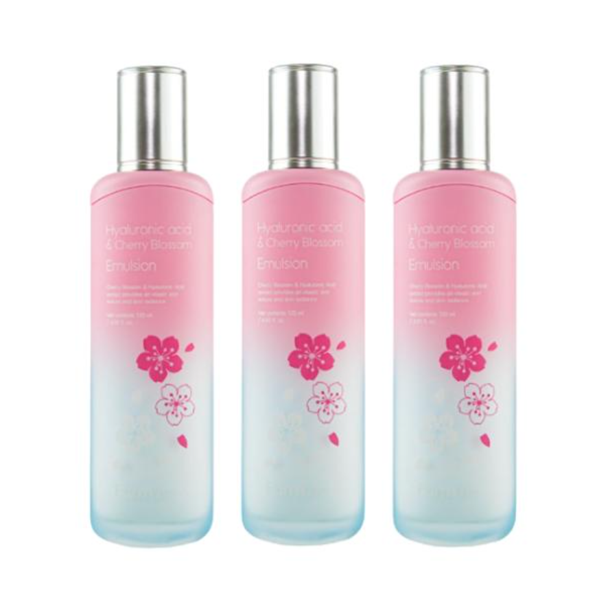 FarmStay Hyaluronic Acid & Cherry Blossom Toner 150ml, Emulsion 120ml, Serum 35ml, Cream 55ml (15 Options)