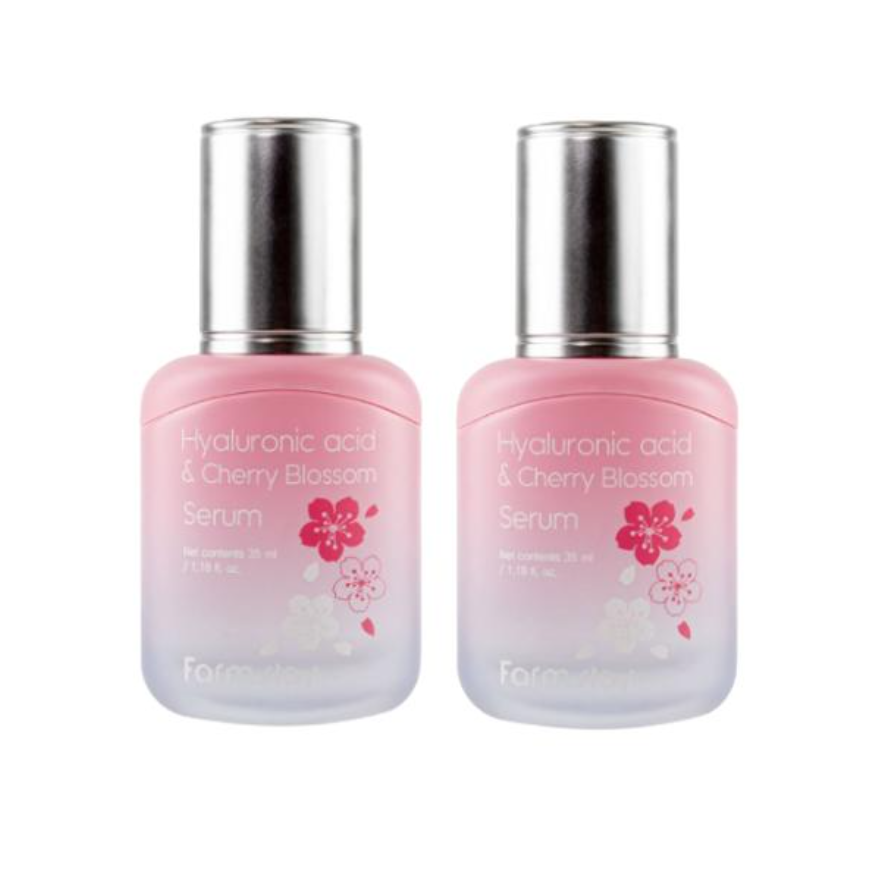 FarmStay Hyaluronic Acid & Cherry Blossom Toner 150ml, Emulsion 120ml, Serum 35ml, Cream 55ml (15 Options)