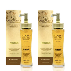 3W CLINIC Collagen & Luxury Gold Revitalizing Comfort Gold Essence 150ml (3 Options)