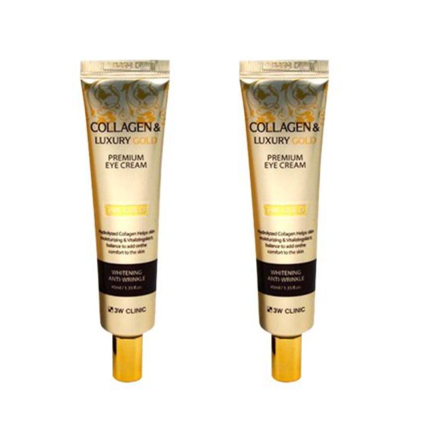 3W CLINIC Collagen Luxury Gold Eye Cream 40ml (3 Options)